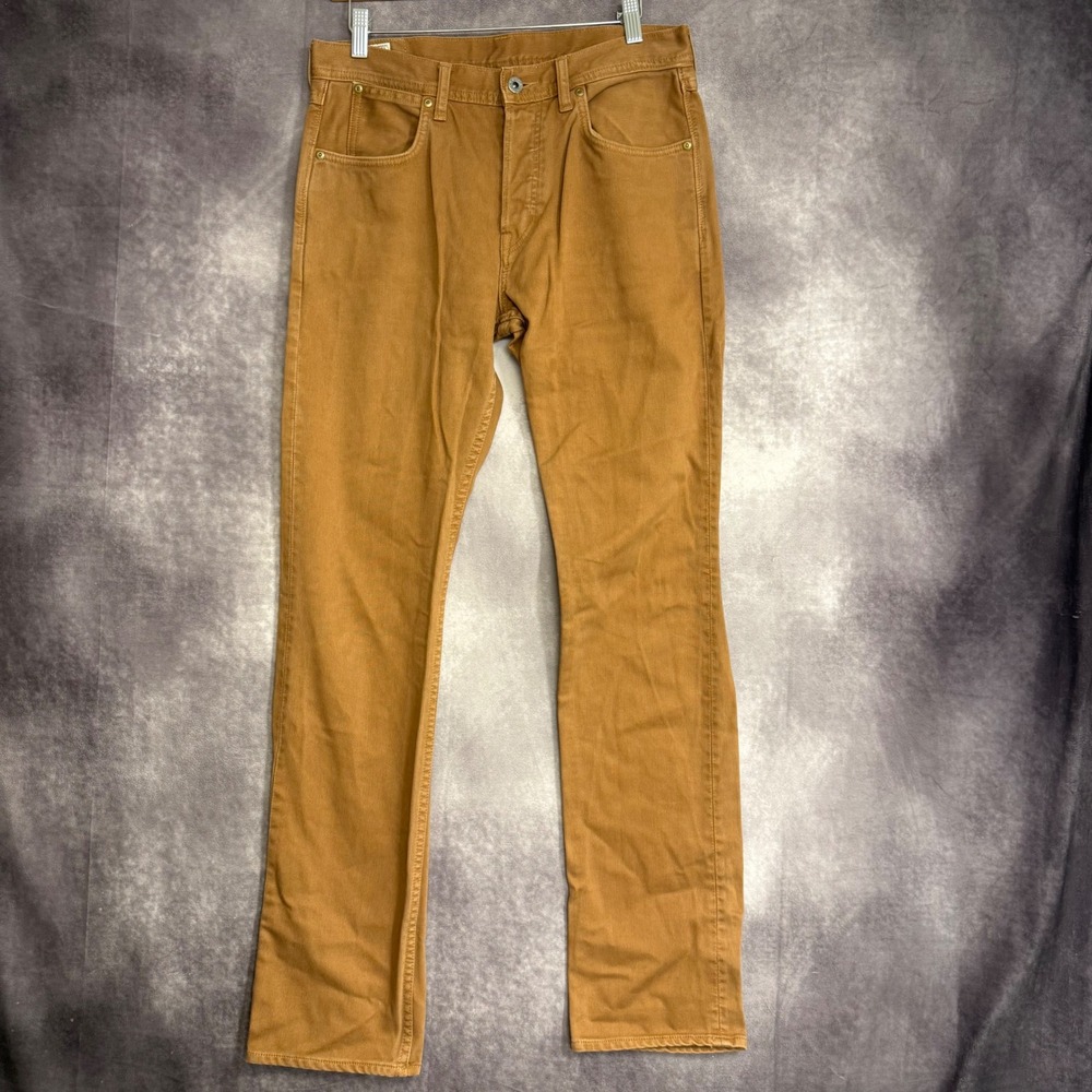 Wallace & Barnes Slim Fit Cotton Canvas Pants Brown 31x34 RN77388